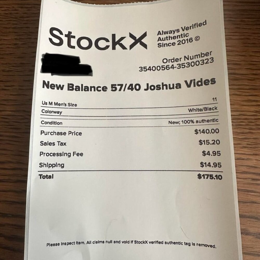 New Balance x Joshua Vides New Men's Sneaker unworn with tags & box US 11 - Picture 6 of 6
